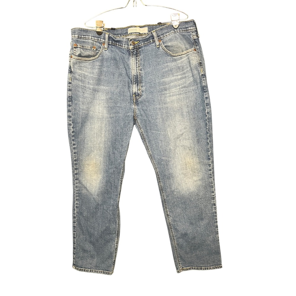 Signature Levi S67 Athletic Men Blue Medium Denim Jeans 40x27 Stretch‎ Flex